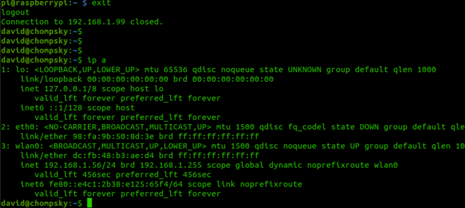 The Raspberry Pi over a serial connection